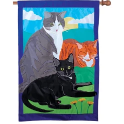 Accent Home & Garden Accent Prestige Flag - Kitty, Kitty, Kitty