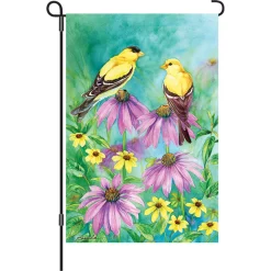 Accent Home & Garden 12 In. Flag - Summer Goldfinches Accent