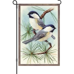 Accent Home & Garden 12 In. Flag - Chickadee Vignette