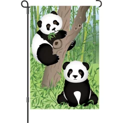 Accent Home & Garden 12 In. Flag - Baby Pandas