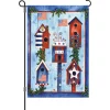 Accent Home & Garden Accent 12 In. Flag - Red White Blue Birdhouse
