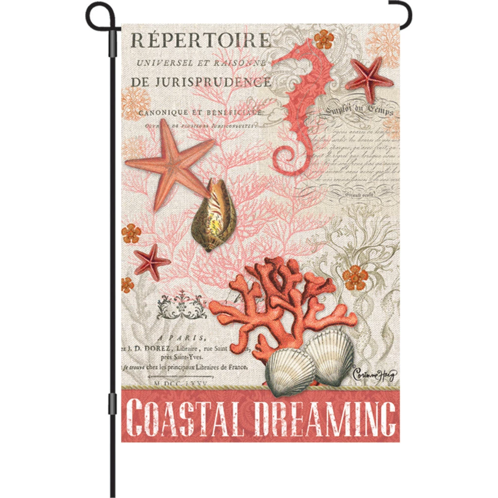 Accent Home & Garden 12 In. Flag - Coastal Dreaming 1 Accent Home & Garden 12 In. Flag - Coastal Dreaming