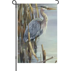 Accent Home & Garden 12 In. Flag - Peaceful Heron Accent