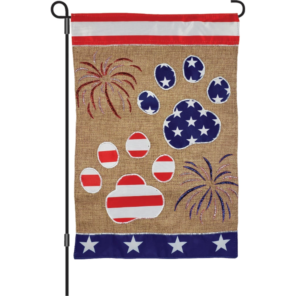 Accent Home & Garden Accent 12 In. Flag - Patriotic Paws 1 Accent Home & Garden Accent 12 In. Flag - Patriotic Paws