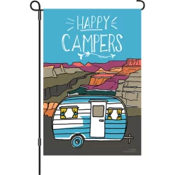 Accent Home & Garden 12 In. Flag - Happy Campers