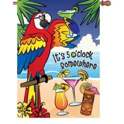 Accent Home & Garden Accent 28 In. Flag - 5'O Clock Somewhere