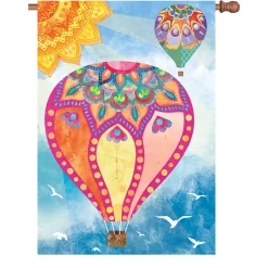 Accent Home & Garden 28 In. Flag - Hot Air Balloons