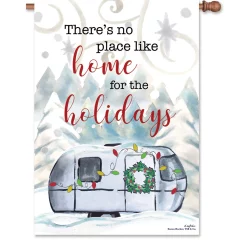 Accent Home & Garden 28 In. Flag - Christmas Camper