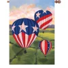 Accent Home & Garden 28 In. Flag - Patriotic Hot Air Balloons