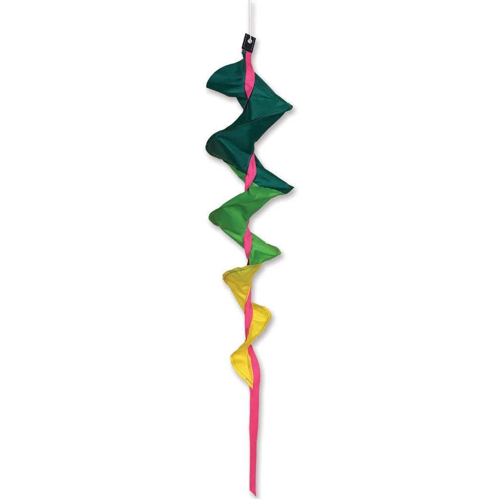 Windsocks SoundWinds Small Fusilli Spinning Windsock - Green 1 Windsocks SoundWinds Small Fusilli Spinning Windsock - Green