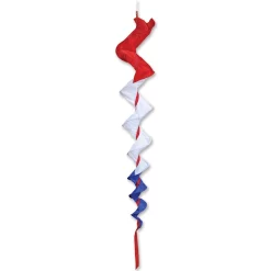 SoundWinds Large Fusilli Spinning Windsock - Patriotic Windsocks