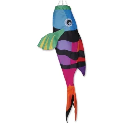 WindGarden WindGarden 52 In. Rainbow Sergeant Major Fish Windsock