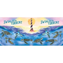 Accent Home & Garden Embroidered Applique Windsock - Swim With The Current Seasonal Windsocks