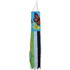 Accent Home & Garden Embroidered Applique Windsock - Butterflies Everyday Windsocks