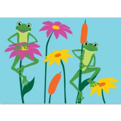 Accent Home & Garden Everyday Windsocks Embroidered Applique Windsock - Frogs