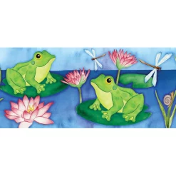 WindGarden Windsock - Lotus Frogs