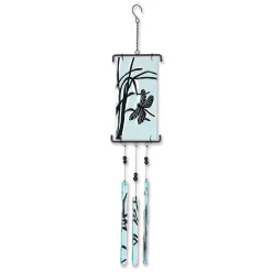 WindGarden Silhouette Glass Wind Chime - Dragonfly