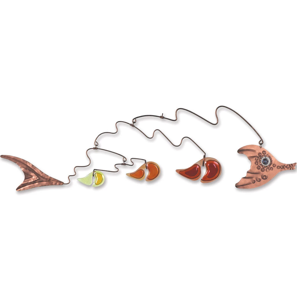 WindGarden WindGarden Geo-Kinetic Fish Mobile - Sunset 1 WindGarden WindGarden Geo-Kinetic Fish Mobile - Sunset