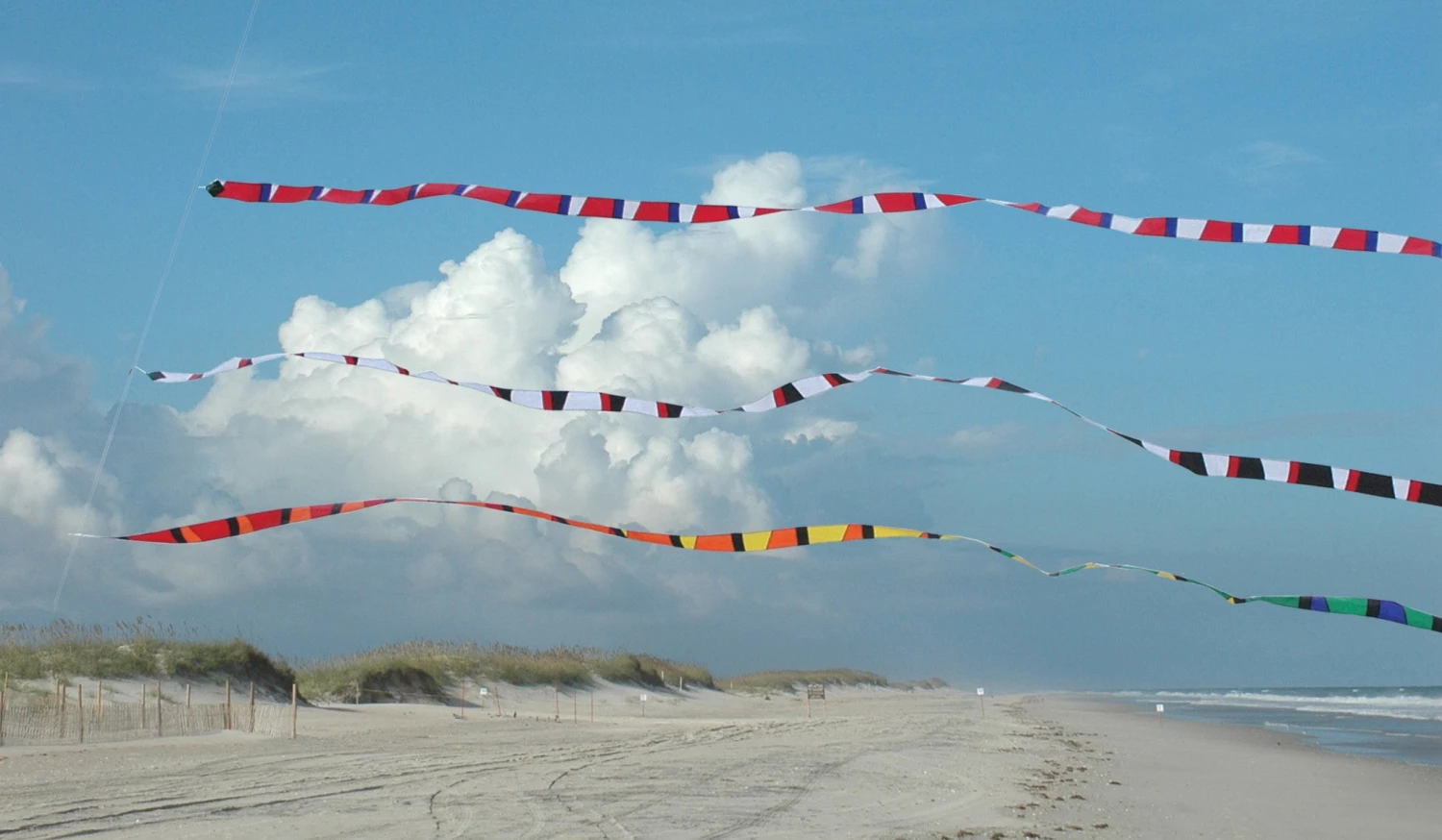 Kites 3 In. X 50 Ft. Transition Tail - Black/White 1 Kites 3 In. X 50 Ft. Transition Tail - Black/White