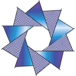 Collections Kites 40 In. F-Stop Spinner For Kites And Line - Cool Op Art