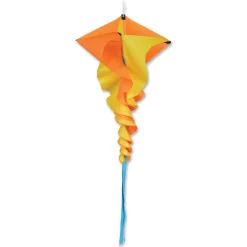 SoundWinds Large Rotini Spinning Windsock - Yellow Windsocks