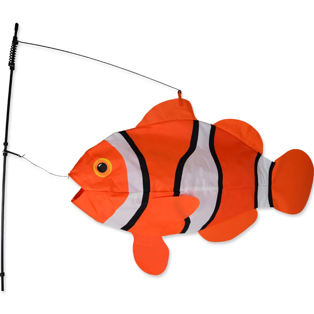 Premier Kites Swimming Fish Recumbent Bike Flag - Clownfish 2 Premier Kites Swimming Fish Recumbent Bike Flag - Clownfish