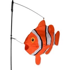 Premier Kites Swimming Fish Recumbent Bike Flag - Clownfish 7 Premier Kites Swimming Fish Recumbent Bike Flag - Clownfish