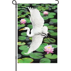 Accent Home & Garden Accent 12 In. Flag - Egret Elegance