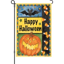 Accent Home & Garden 12 In. Flag - Halloween Smiles Accent