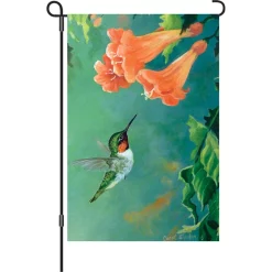 Accent Home & Garden Accent 12 In. Flag - Hummingbird And Trumpet Vine
