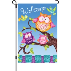 Accent Home & Garden Accent 12 In. Flag - Welcome Owls
